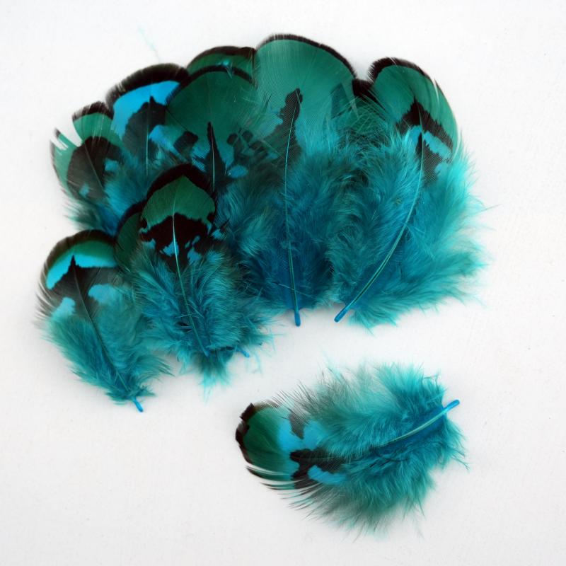 Wedding Supply In Bulk - Piume di Fagiano Naturali Fai-da-Te Blu