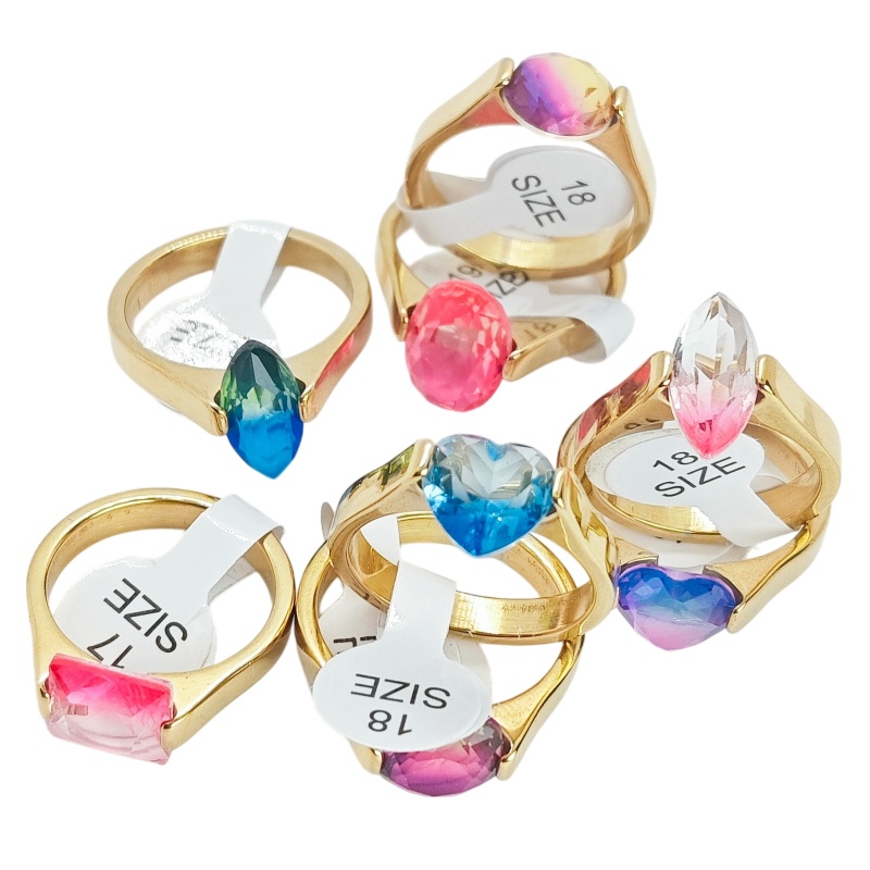 Wedding Supply In Bulk - Set di 12 Anelli in Acciaio