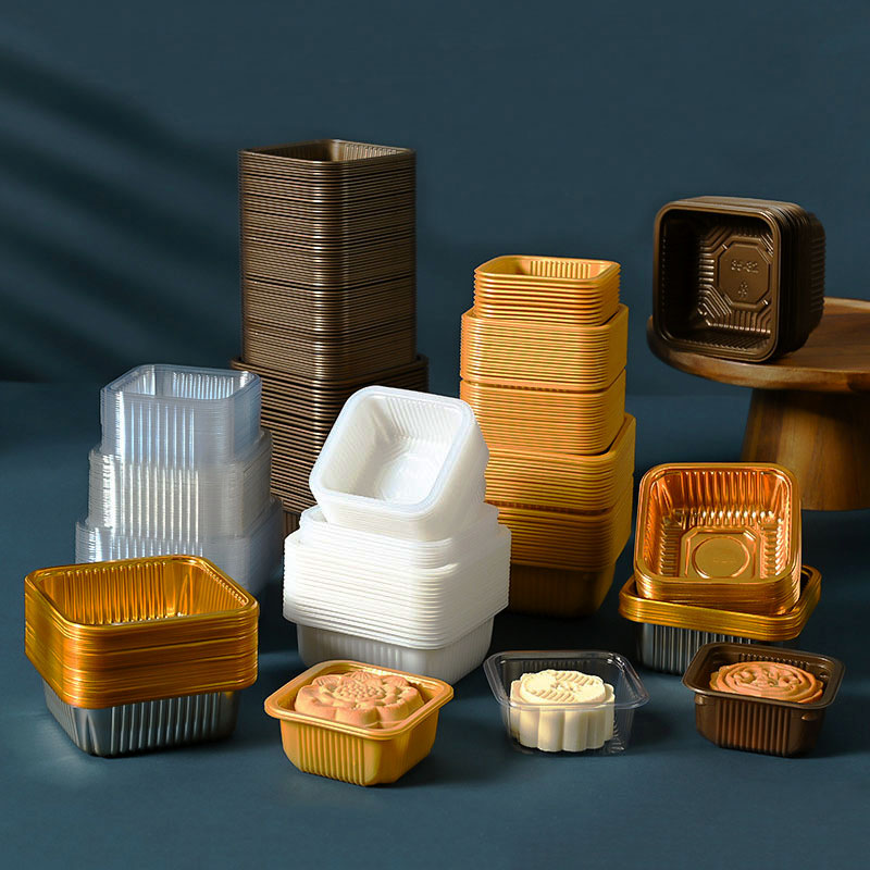 Wedding Supply.Box - 100 pz Mooncake vassoio di plastica