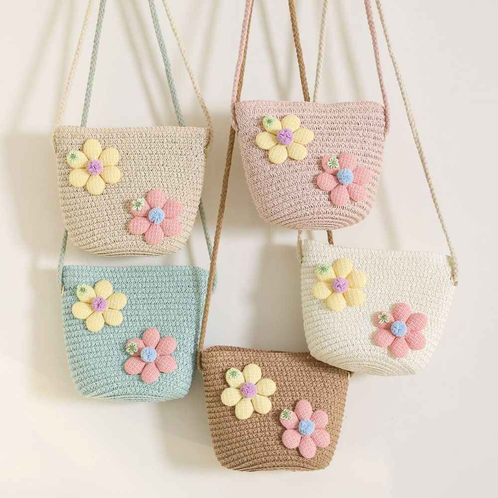 Flower Girl Basket - Borsa a tracolla per bambine in