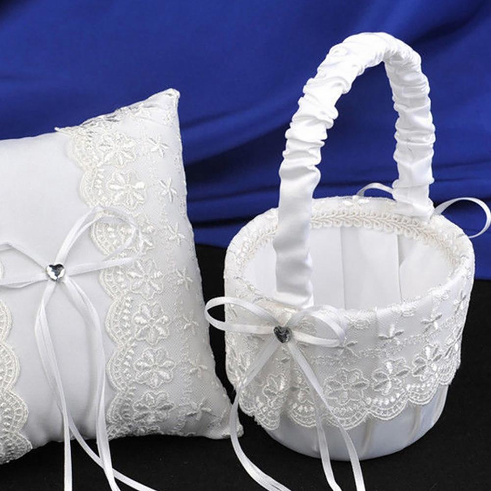 Romantico fiore perla Bowknot  - Flower Girl Basket recensione e prezzo