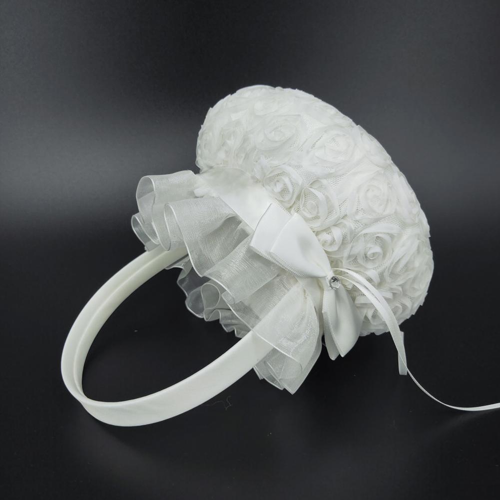 Romantico fiore perla Bowknot  - Flower Girl Basket recensione e prezzo