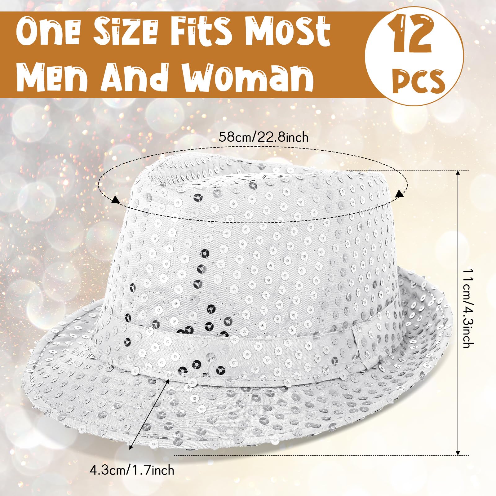 12-36 Pezzi Cappelli con Paill - Wedding Supply In Bulk recensione e prezzo
